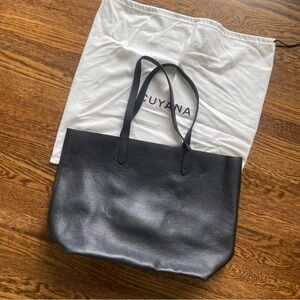Cuyana Black Leather  Tote